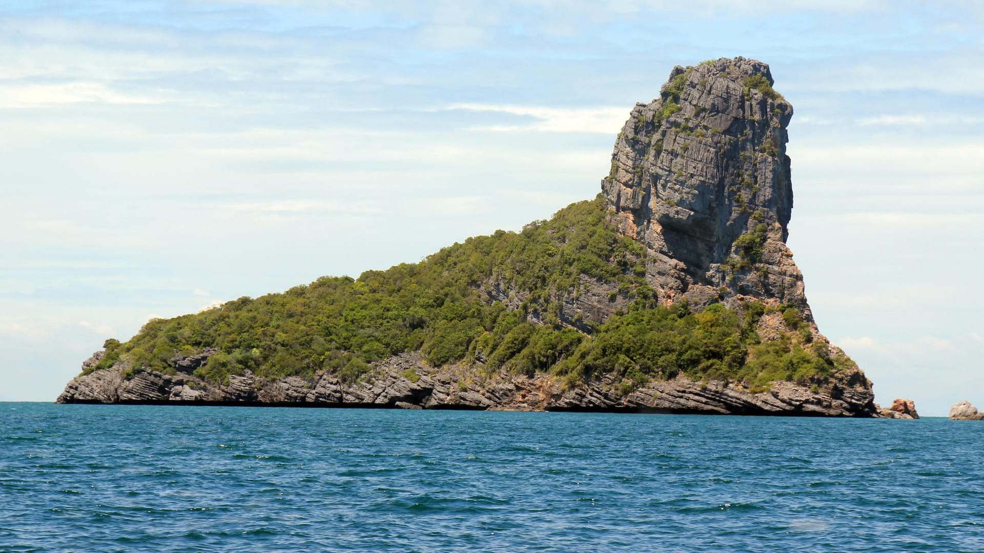 Diese Insel in Form eines Fußes ist nur eines der Highlights im Mu Ko Ang Thong National Park.