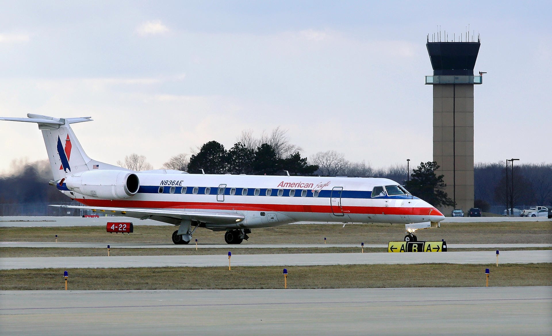 Platz fünf sicherte sich American Eagle - hier am Abraham Lincoln Capital Airport in Springfield zu sehen.