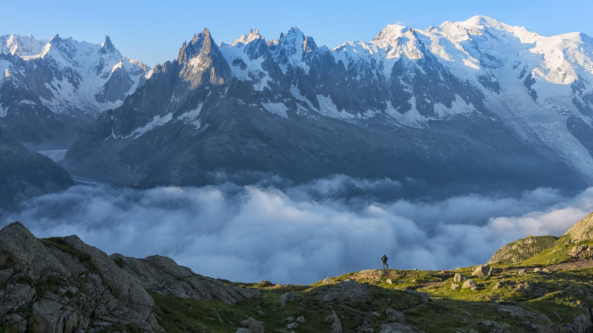 Der Montblanc: Wer aufsteigen möchte, sollte die richtige Route wählen.