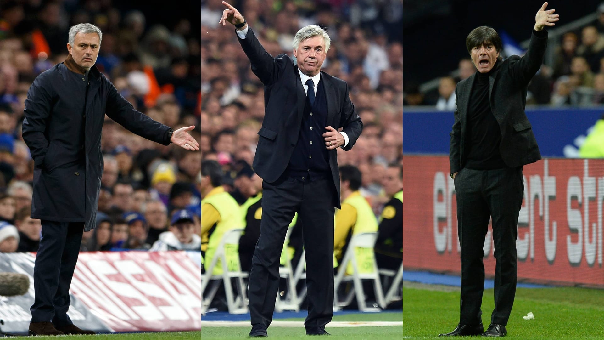 José Mourinho, Carlo Ancelotti und Joachim Löw (von l. nach r.) gelten als potenzielle Guardiola-Nachfolger. José Mourinho, Carlo Ancelotti und Joachim Löw (von l. nach r.) gelten als potenzielle Guardiola-Nachfolger.