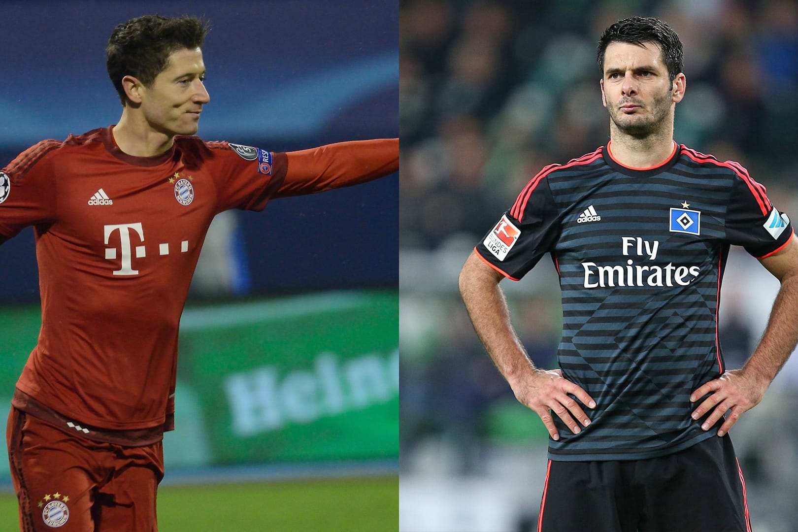 Robert Lewandowski und Emir Spahic tragen ihren Teil zu den Zahlen der Hinrunde bei.