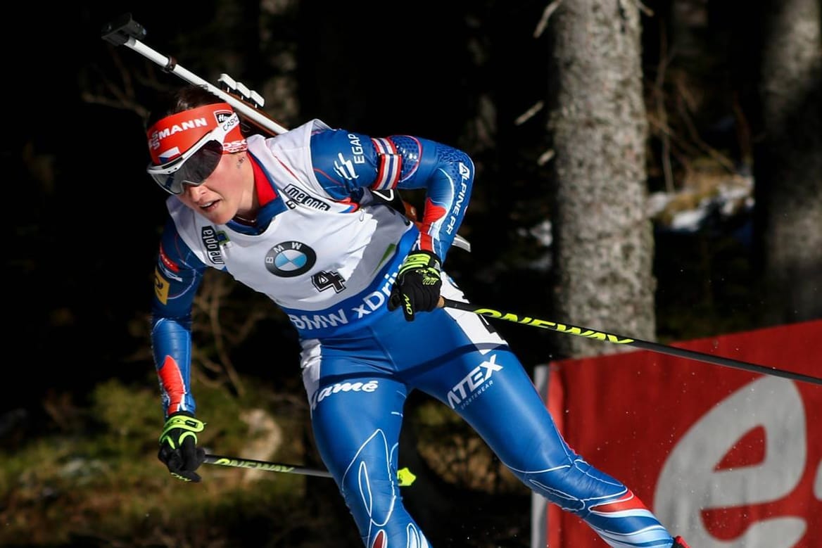 Franziska Preuß belegt Platz zehn im Massenstart in Pokljuka.