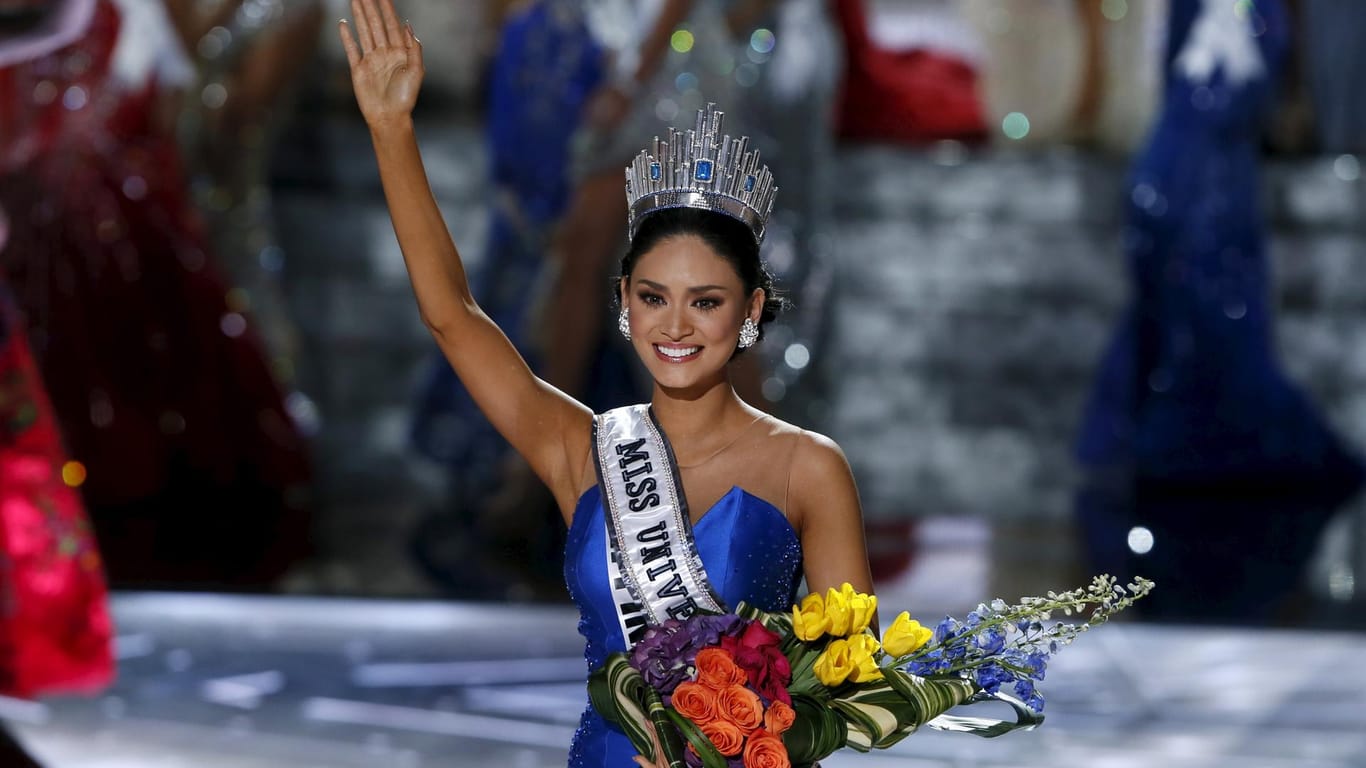 Pia Alonzo Wurtzbach als Gewinnerin der Miss-Universe-Wahl 2015.