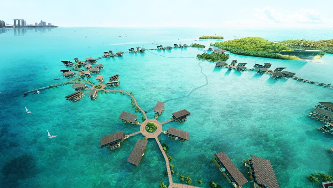 Auf den indonesischen Riau-Inseln entsteht Funtasy Island, nach Angaben der Betreiber der größte Öko-Themenpark der Welt,