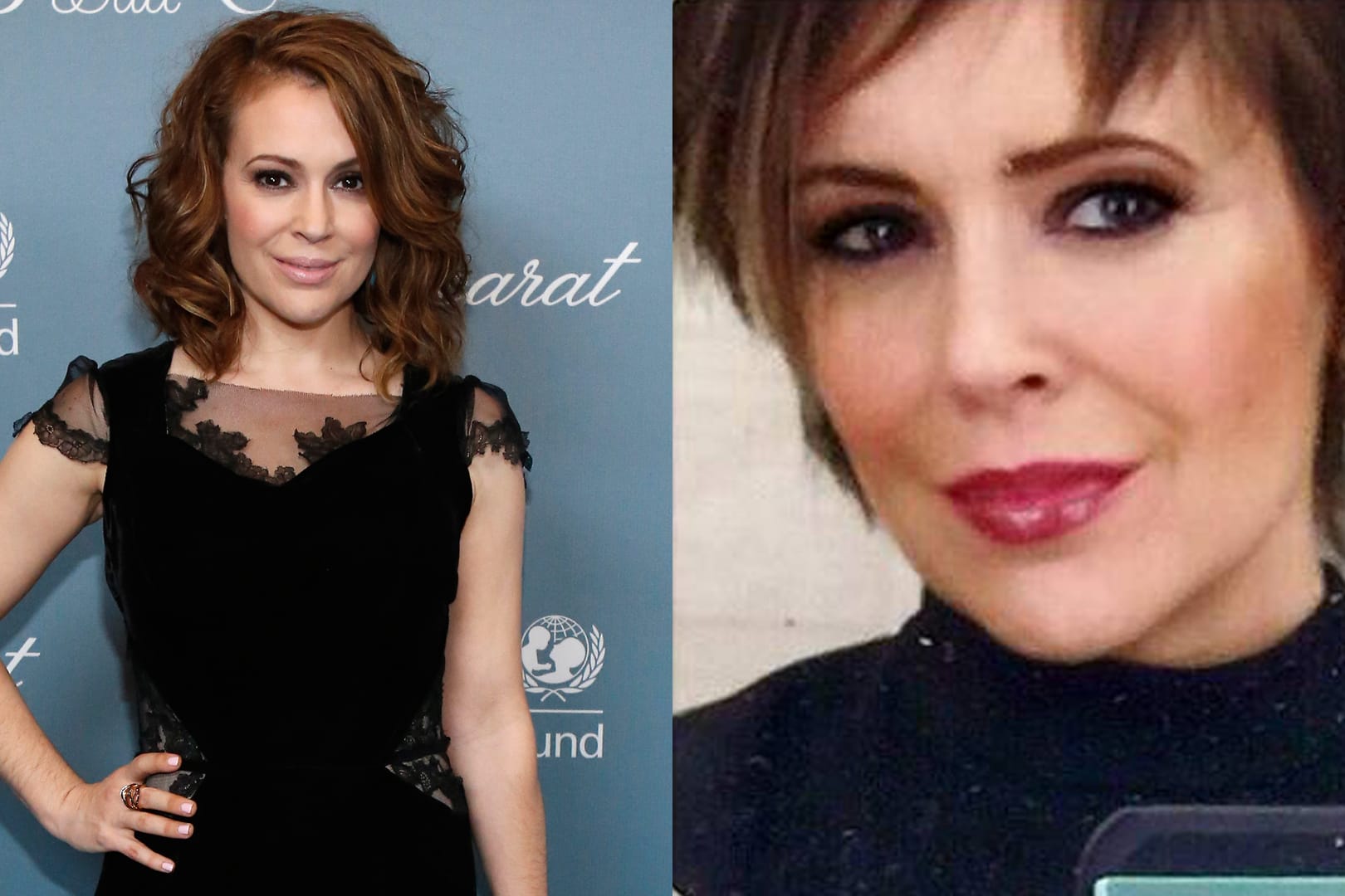 "Charmed"-Darstellerin Alyssa Milano trägt jetzt eine Kurzhaar-Frisur.