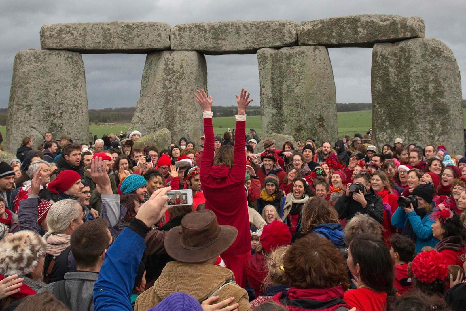 Stonehenge ist spiritueller Treffpunkt zur Wintersonnenwende.