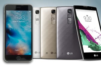 Ungleiche Siegertypen: Apple iPhone 6s Plus (l.) und LG G4c