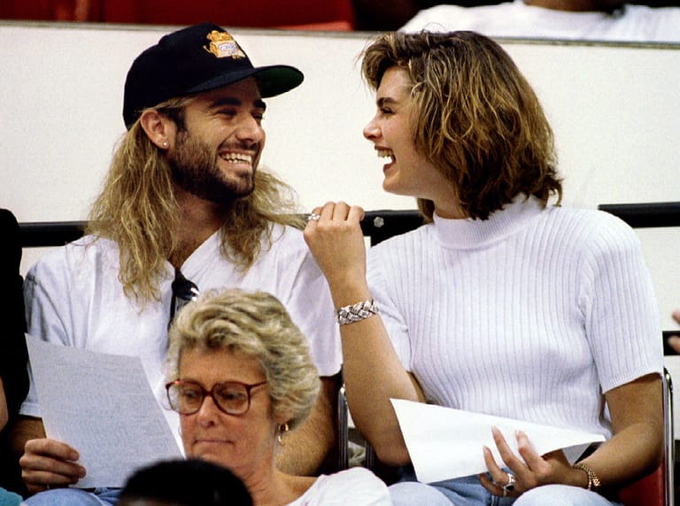 Andre Agassi und Brooke Shields