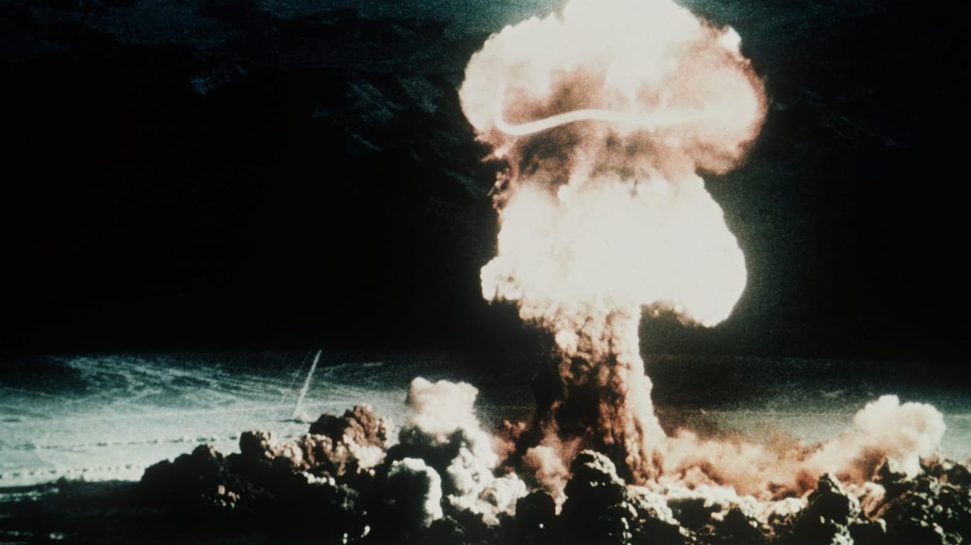 In den 50er-Jahren testeten die Amerikaner oberirdisch zahlreiche Atombomben in der Wüste von Nevada.