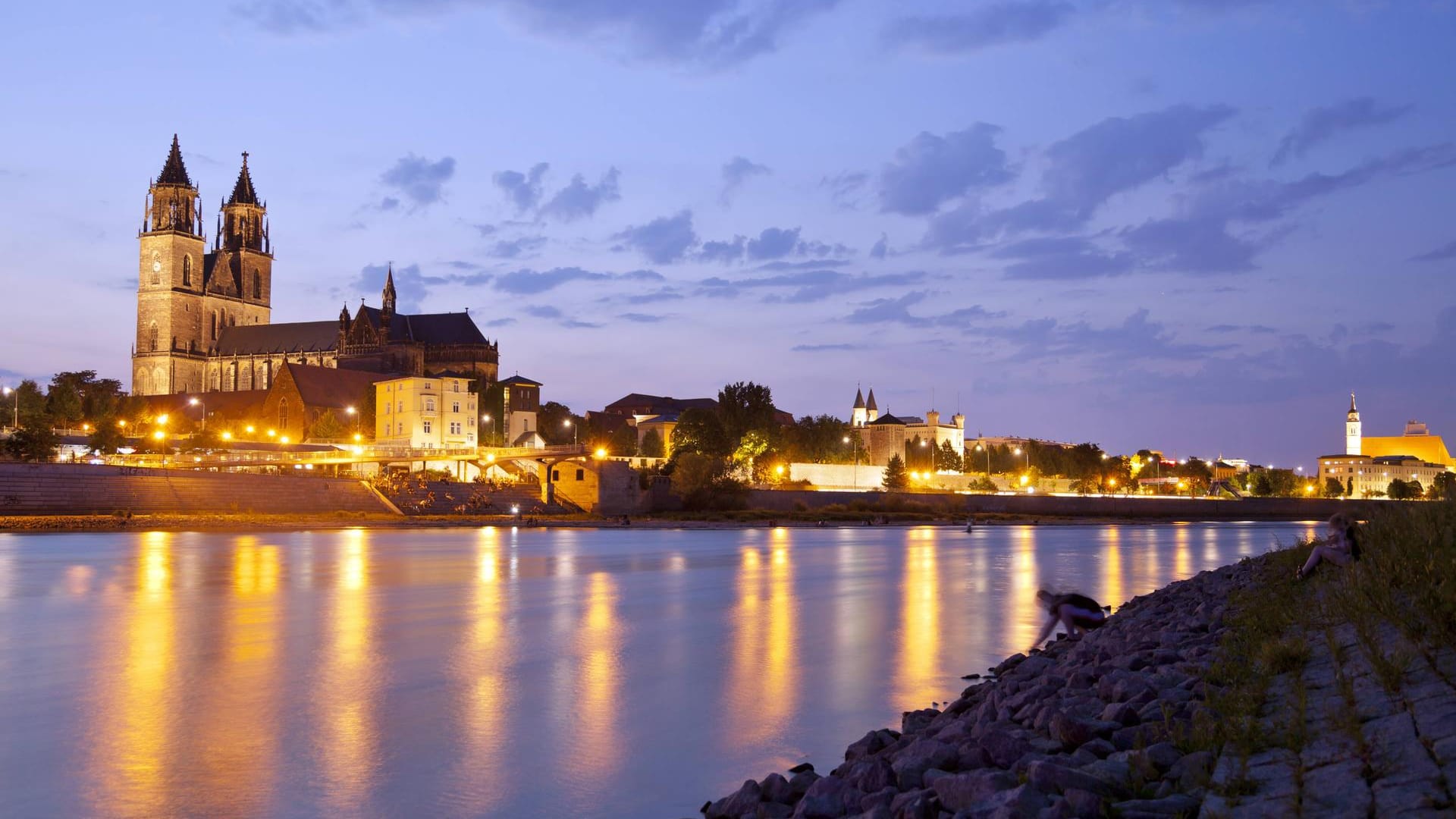 Idyllisch: Die Elbe bei Dresden.