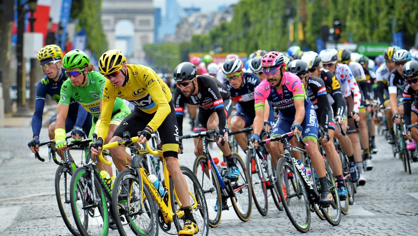 Ziel Paris: Einmal mehr steht die Tour de France im Mittelpunkt im Radsport-Jahr.