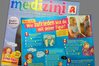 Magersucht: Mit diesem Figur-Test für Kinder hat das Apothekenmagazin "Medizini" heftige Kritik geerntet.