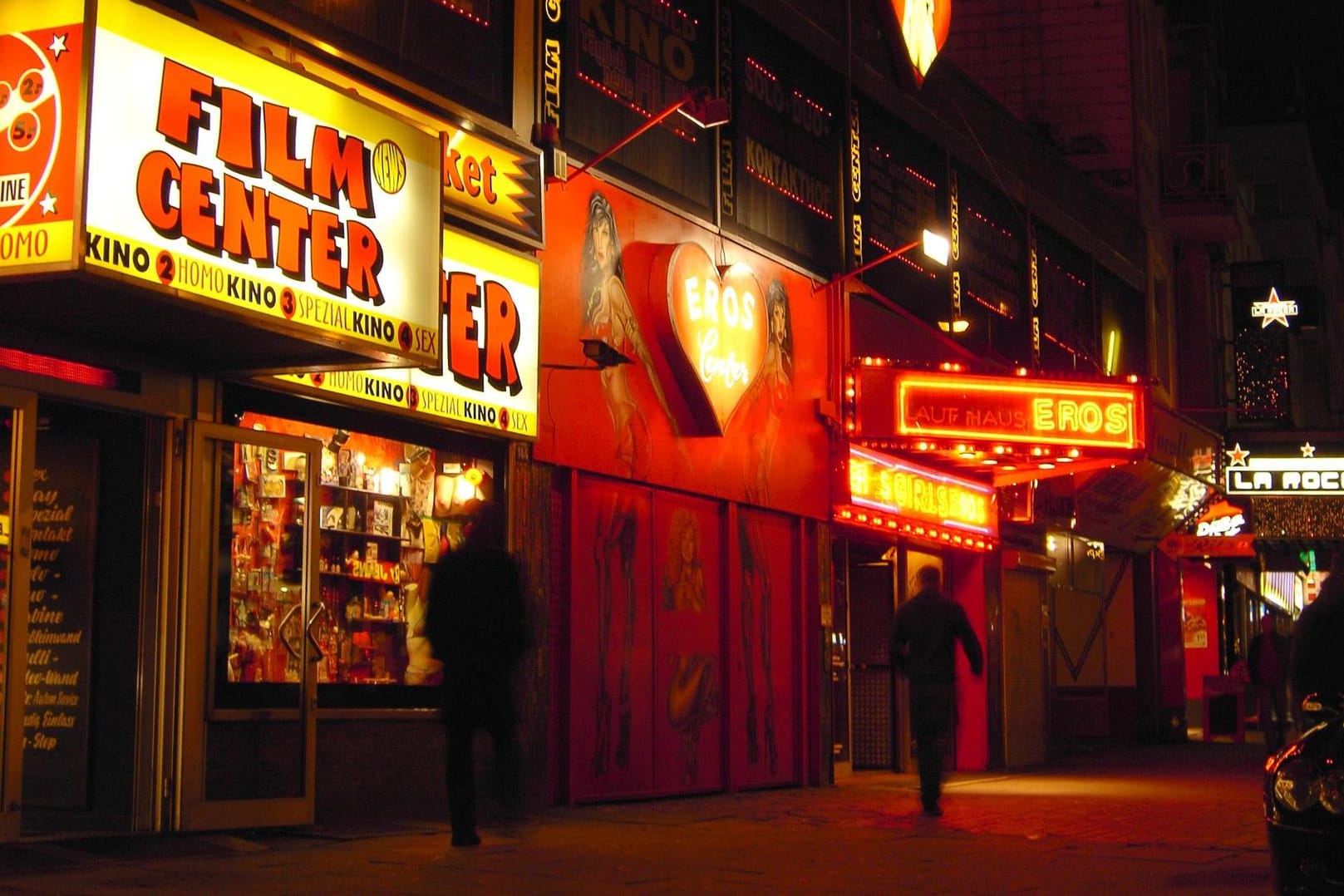 Die Reeperbahn in Hamburg.