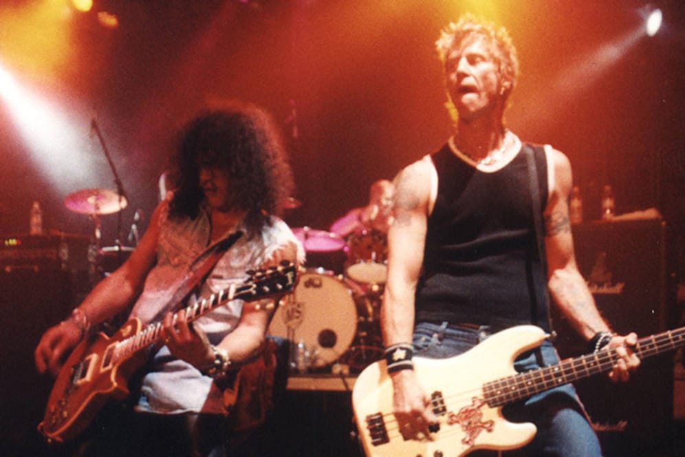 Die Originalbesetzung von Guns N' Roses trennte sich 1996.