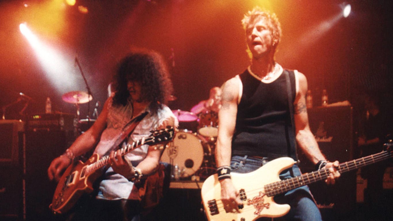 Die Originalbesetzung von Guns N' Roses trennte sich 1996.