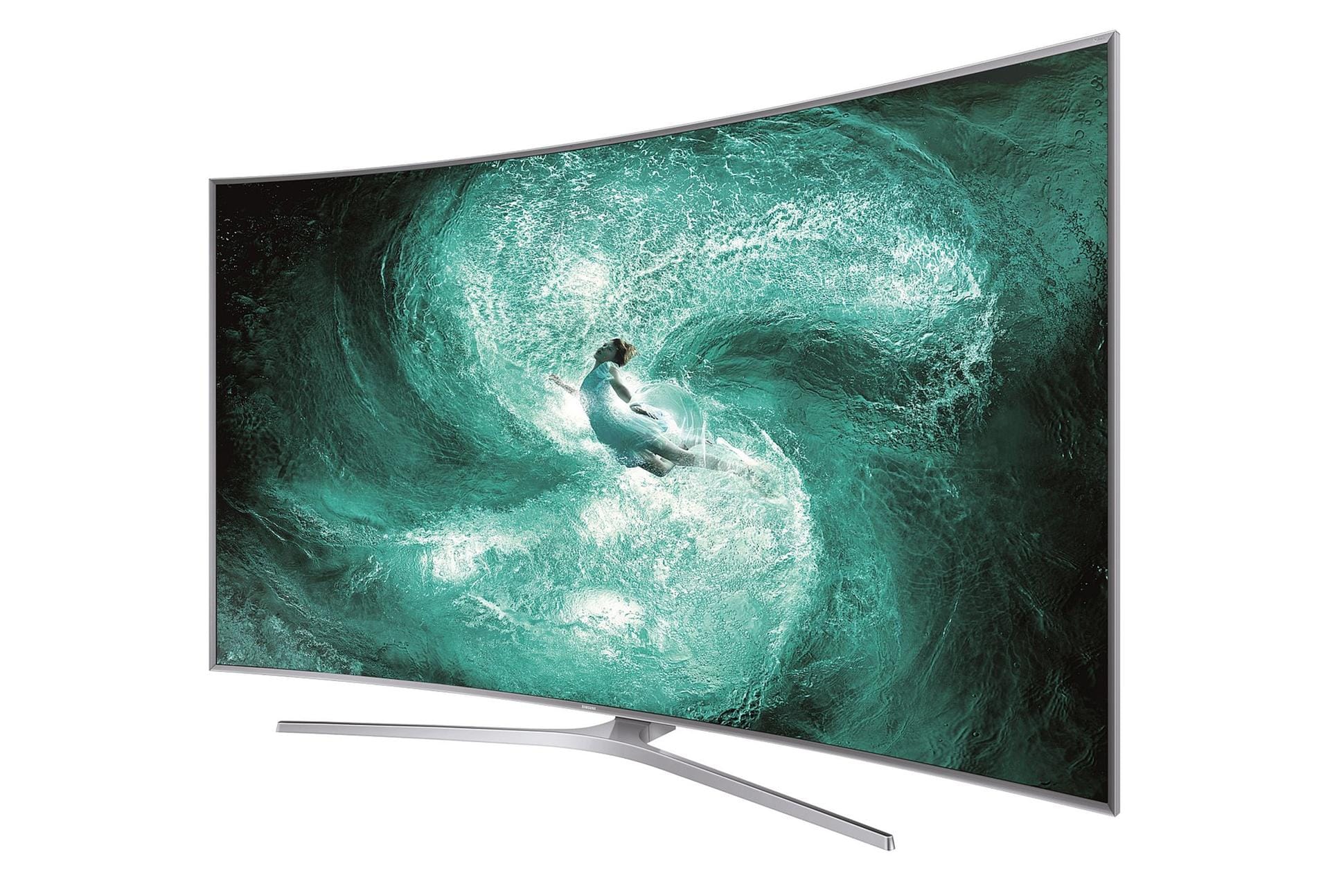TV-Marktführer Samsung hat seine neusten Fernseher im Gepäck, darunter das Vorzeigemodell JS9590
