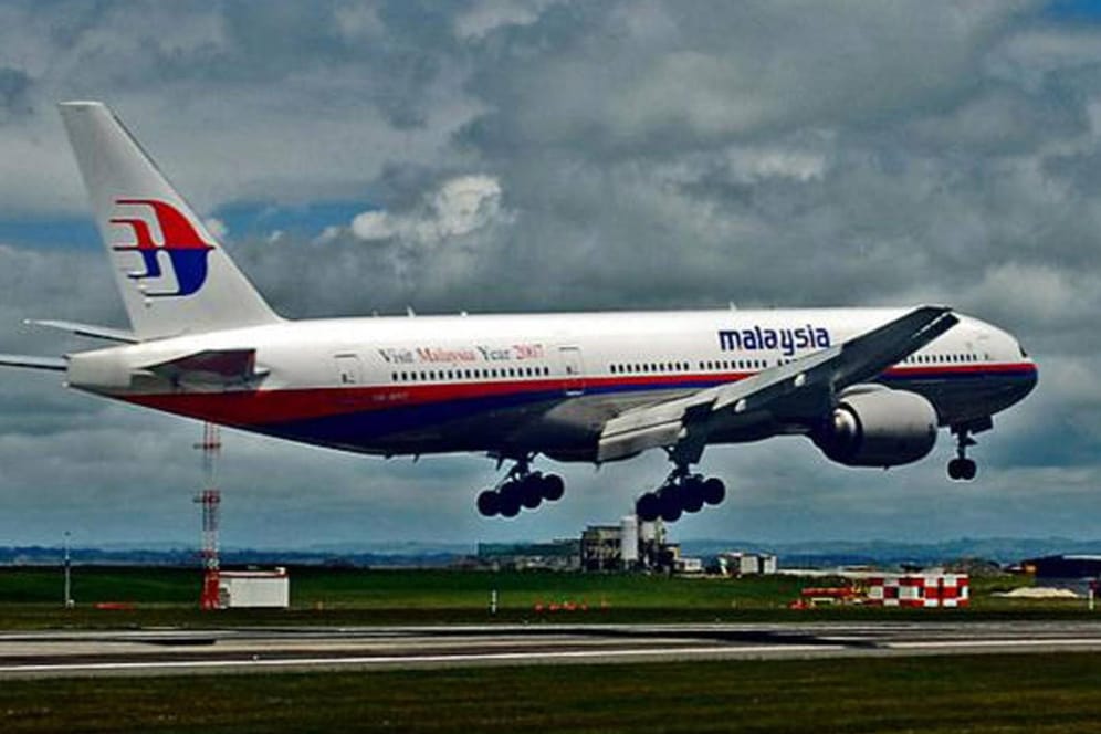 Eine Boeing 777 der Malaysian Airlines. Dieser Typ wird häufig für die Flüge nach Europa eingesetzt.