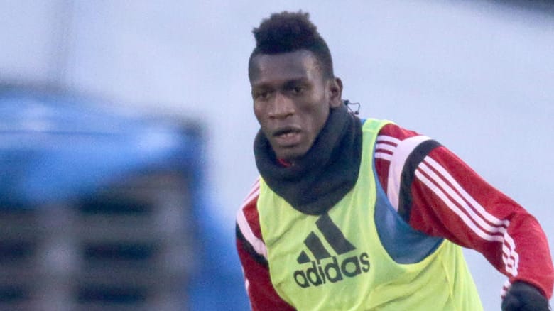 Bakery Jatta beim Training der HSV-Fußballprofis. Bakery Jatta beim Training der HSV-Fußballprofis.