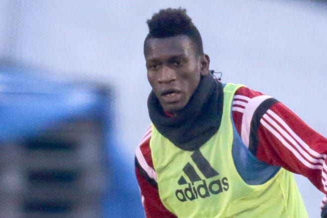 Bakery Jatta beim Training der HSV-Fußballprofis.