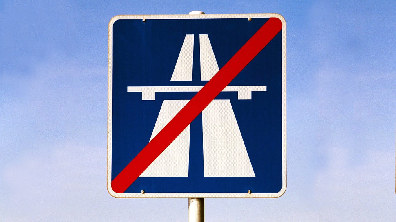 Dieses Schild zeigt lediglich das Ende der Autobahn an - ein Tempolimit beinhaltet es aber nicht.
