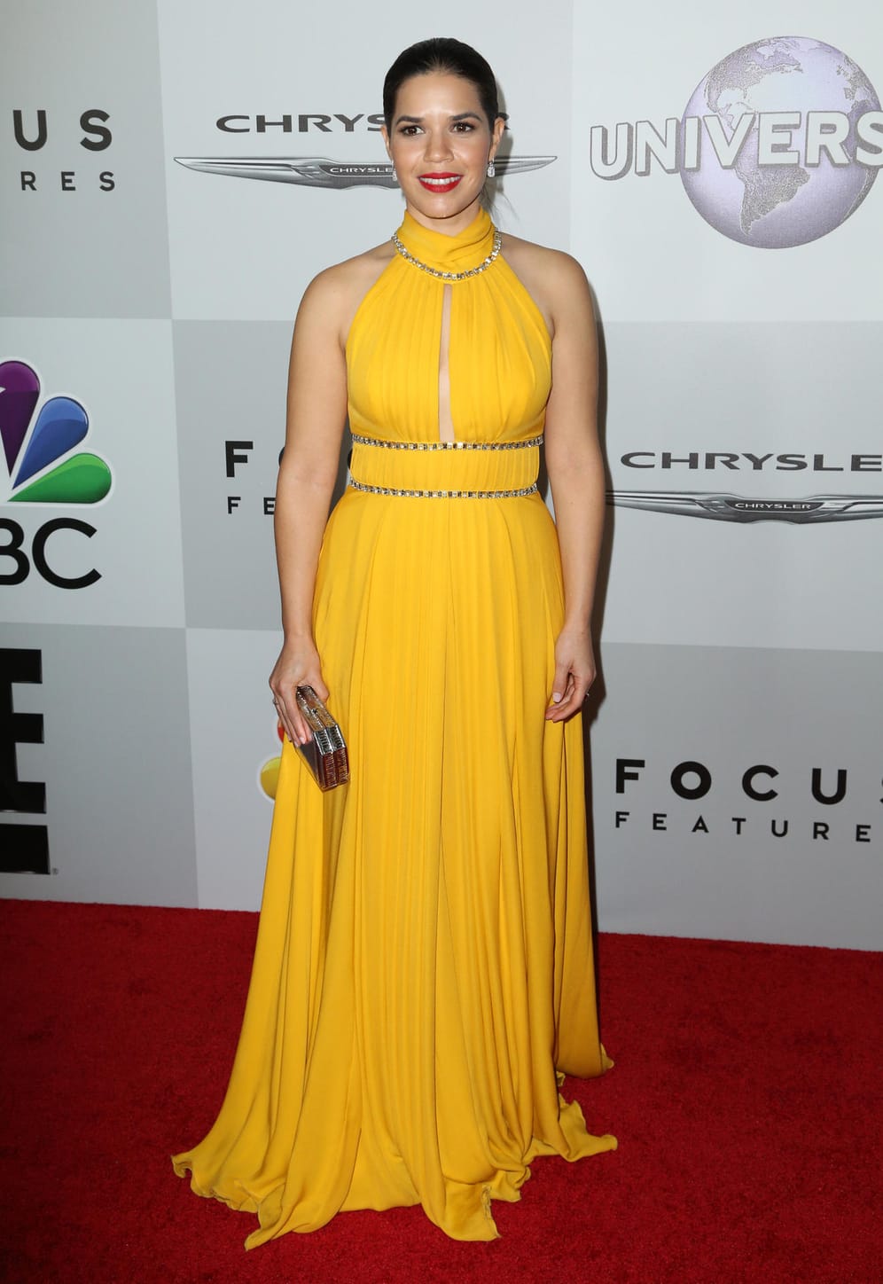 Auch Schauspielerin America Ferrera setzte dieses Jahr auf Gelb.