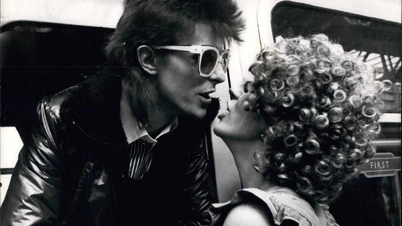 David Bowie und Angela Barnett im Juli 1973.