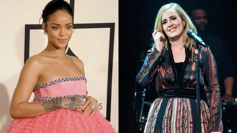 Rihanna bezeichnet sich selbst als "böses Mädchen". Die Sängerin macht nicht nur mit ihrer Musik Schlagzeilen. Adele hingegen ist ein Engel auf Erden. Doch mit ihrem fast perfekten Image wirkt die blonde Sängerin viel erwachsener und älter. Doch beide sind 1988 geboren.