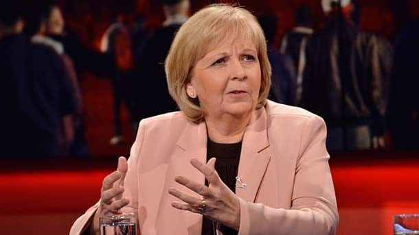 Hannelore Kraft in "hart aber fair".