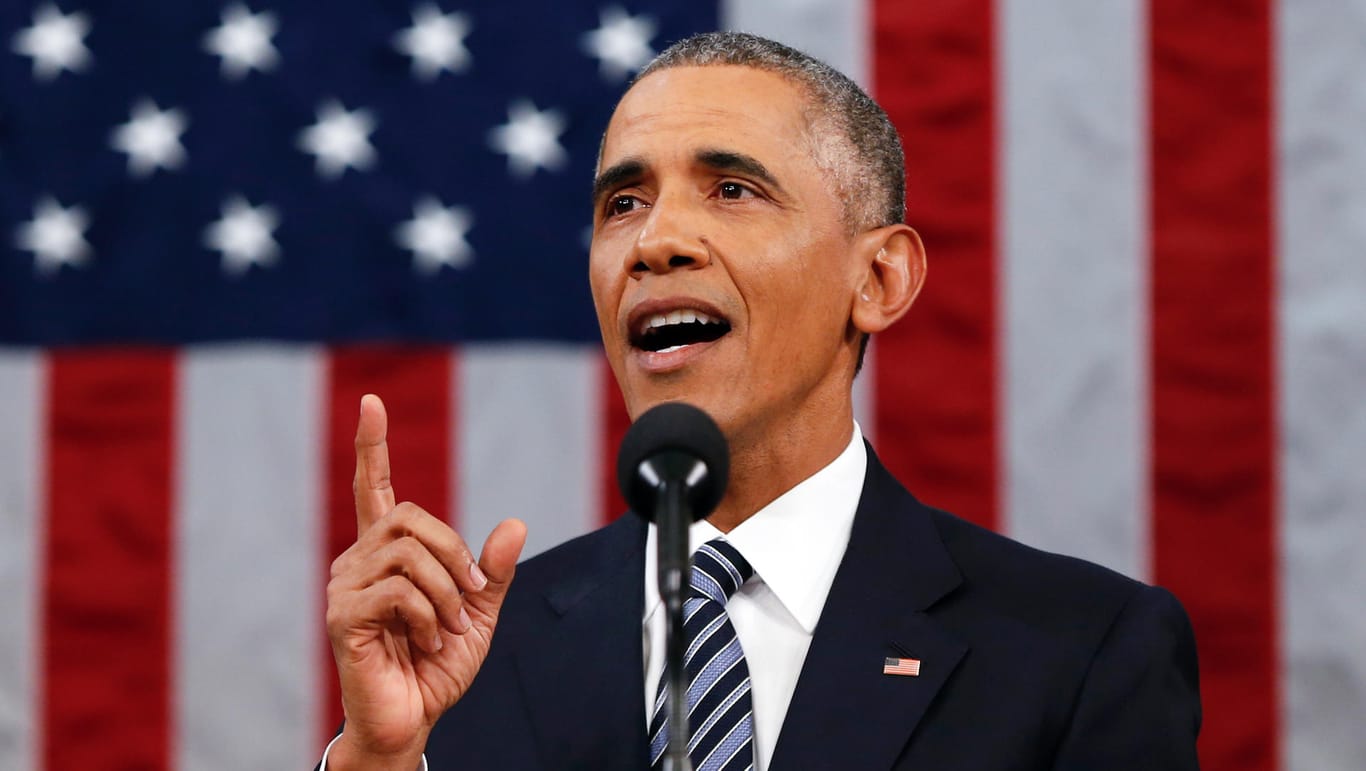 Barack Obama sprach zum letzten Mal in seiner Amtszeit vor beiden Kammern des Kongress.