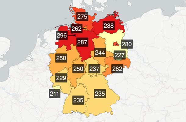 Gesamtverzehr von Milch und Käse in Gramm und pro Tag.