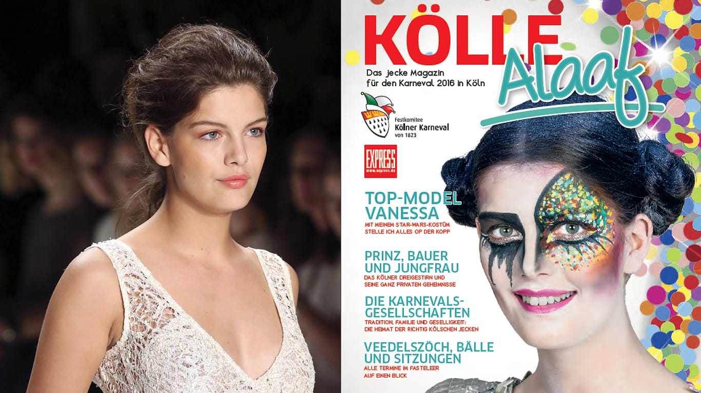 Vanessa Fuchs auf dem Cover des "Kölle Alaaf"-Magazins.