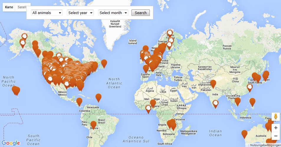 Auf Cybersquirrel ist diese Karte zu finden, die weltweiten Stromausfällen auf den Grund geht.