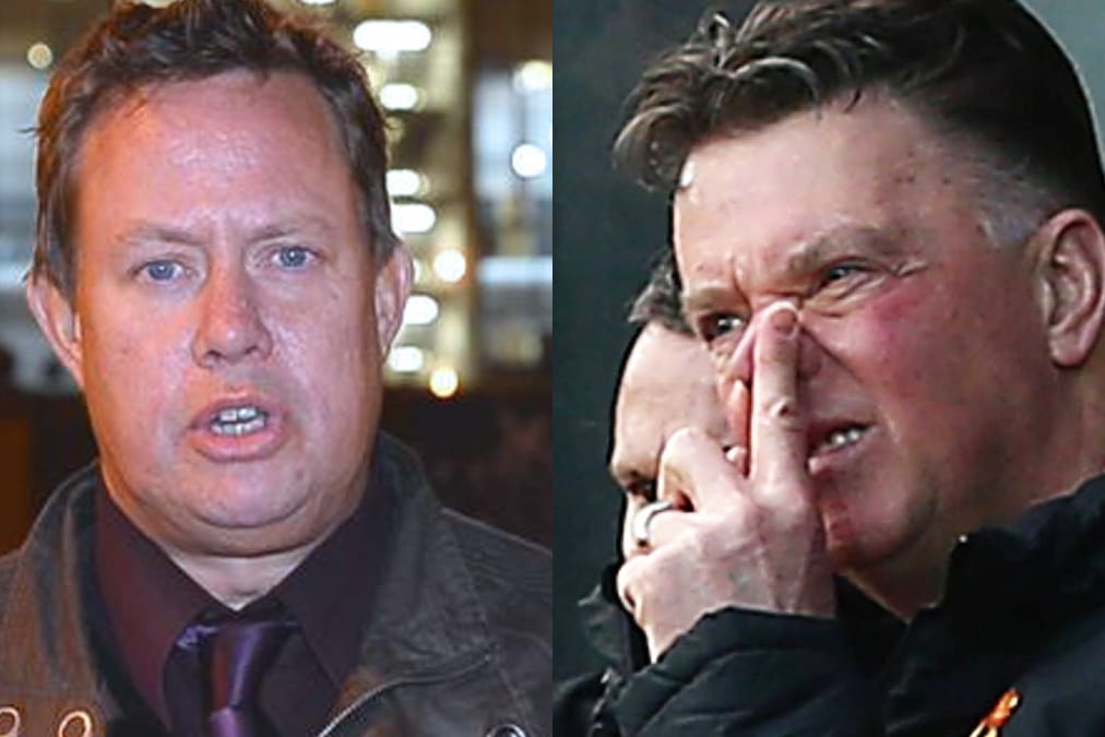 Abnehm-Challenge für Louis van Gaal (re.) - ob er darauf Lust hat?