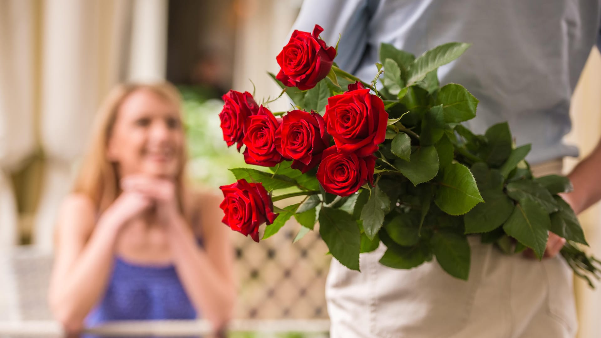 Rote Rosen zum Valentinstag sind der Klassiker schlechthin.