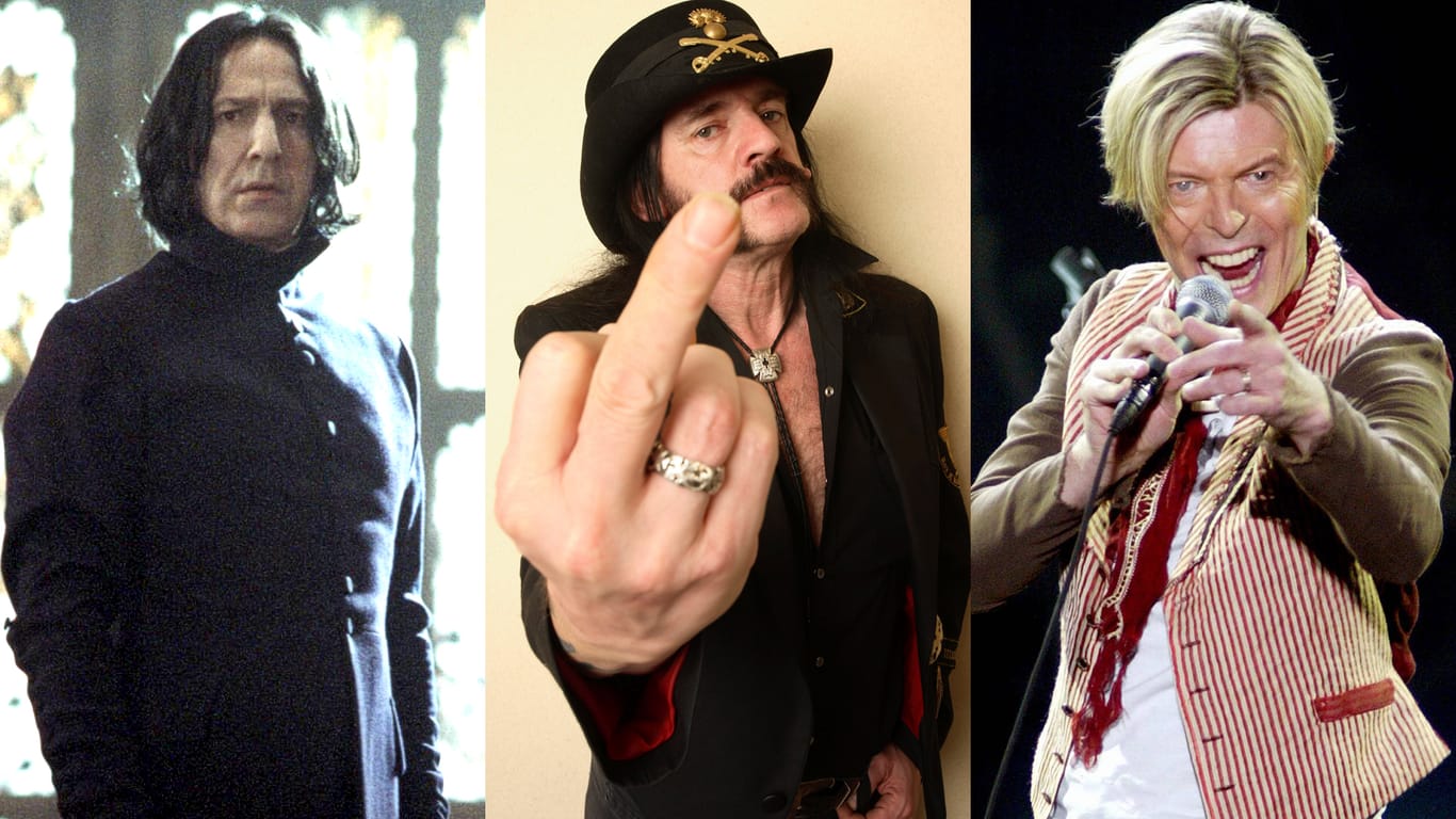 "Harry Potter"-Star Alan Rickman, Motörhead-Rocker Lemmy Kilmister und Sänger David Bowie starben an Krebs.