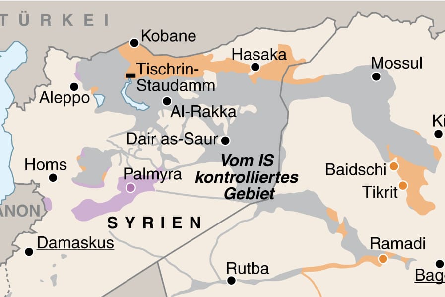 Der IS in Syrien und im Irak.
