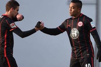 Torschützen unter sich: Mijat Gacinovic und Marco Fabian (rechts) trafen im Test für Eintracht Frankfurt.