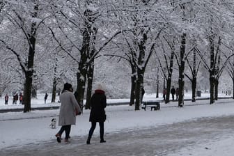Winteridylle, hier in Hannover. Deutschland leidet derzeit unter Minusgraden.