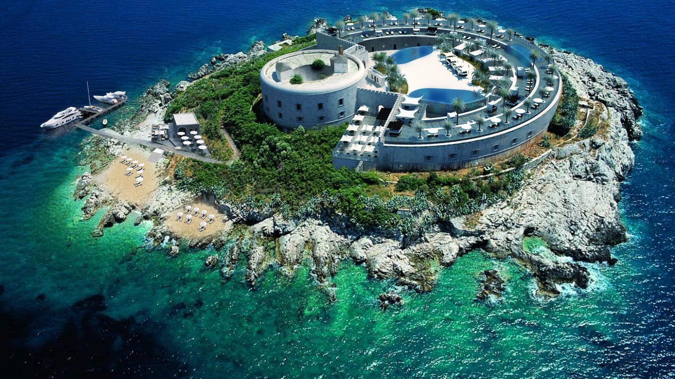 Die Adria-Insel Mamula: So stellt sich der Investor das Luxushotel dort vor.