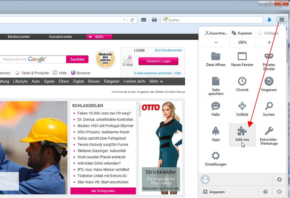 Adblocker bei Firefox deaktivieren