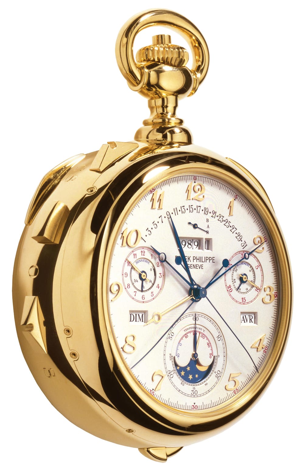 Zu den wertvollsten Uhren zählen vor allem Taschenuhren. Aus Anlass des 150. Firmenjubiläums baute Patek Philippe mit der Patek Philippe Calibre 89 eine der kompliziertesten Uhren der Welt. 33 Komplikationen machen die Uhr zu einem Meisterwerk, das einem Sammler Ende 2009 rund fünf Millionen US-Dollar (3,4 Millionen Euro) wert war.