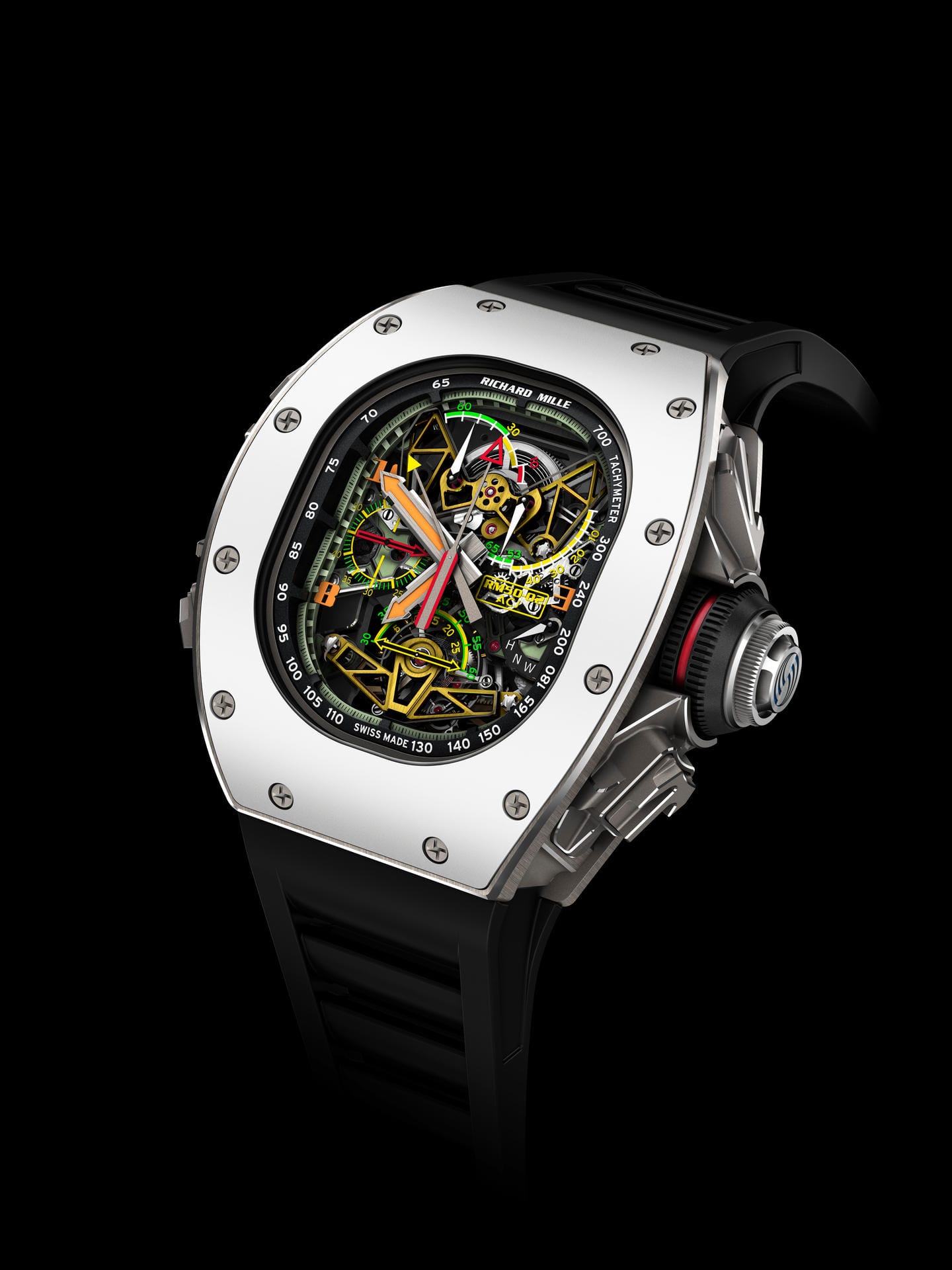 Von Richard Mille stammt die RM 50-02 ACJ Tourbillon Split Seconds Chronograph. Knapp über eine Millionen US-Dollar kostet die Uhr, die in Kooperation mit Airbus Corporate Jets entstand.