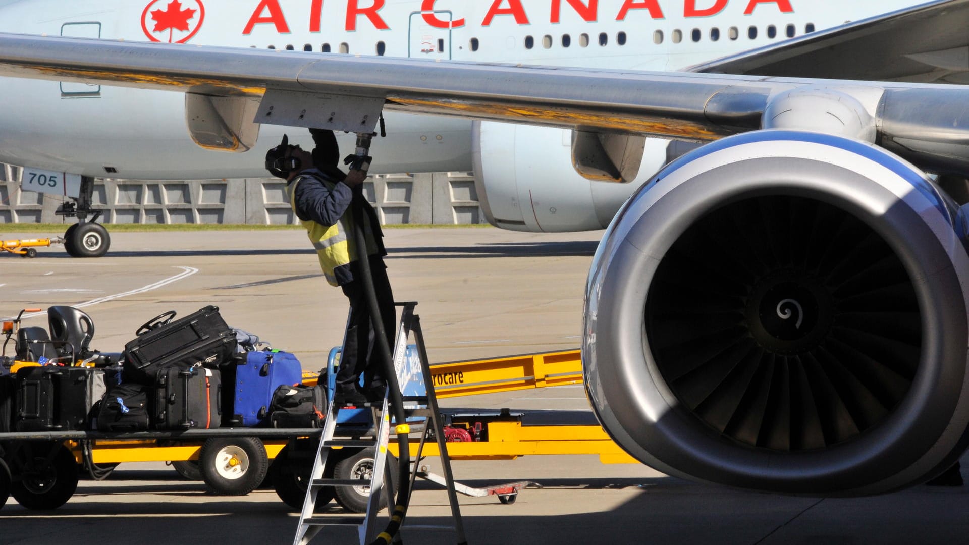 Ein Flugzeug von Air Canada.