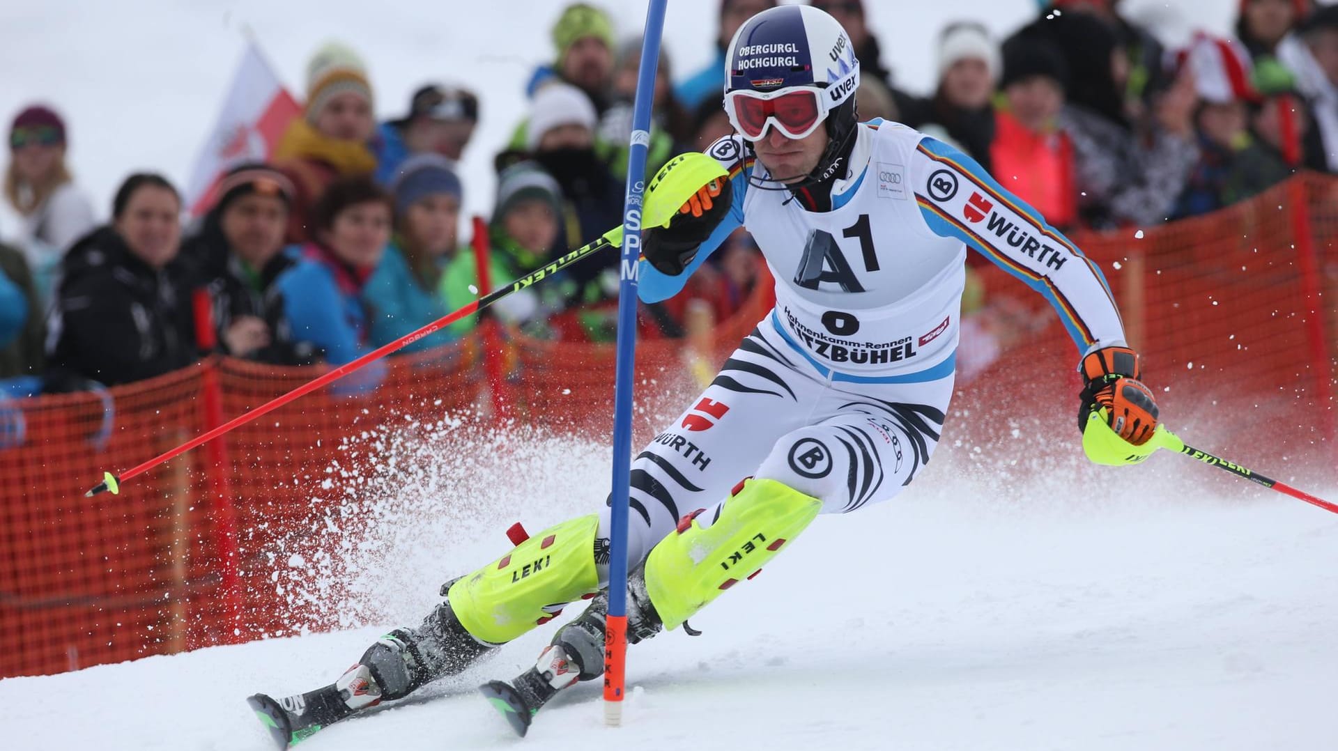 Auf Podestkurs: Fritz Dopfer wurde Dritter beim Slalom von Kitzbühel.