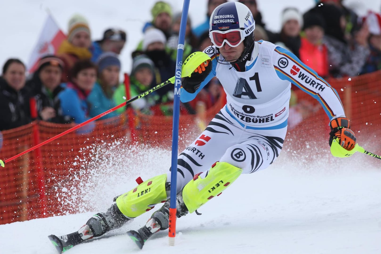 Auf Podestkurs: Fritz Dopfer wurde Dritter beim Slalom von Kitzbühel.