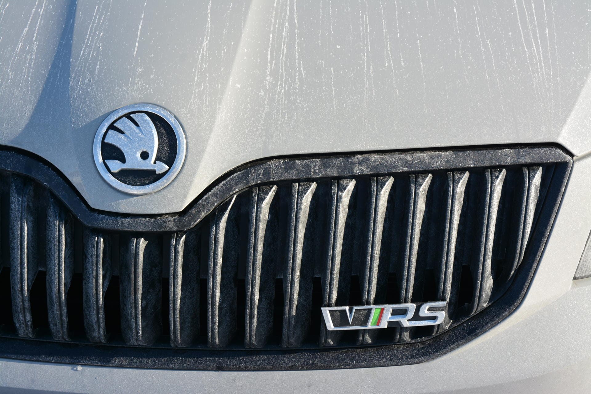 Na logo - ein bisschen Show darf sein; also kommt das RS-Emblem auf die Kühlerstreben.