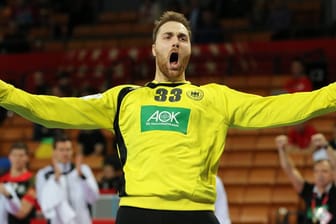 Geballte Fäuste:Torhüter Andreas Wolff hat mit seinen Paraden entscheidenden Anteil am Höhenflug der deutschen Mannschaft bei der Handball-EM.