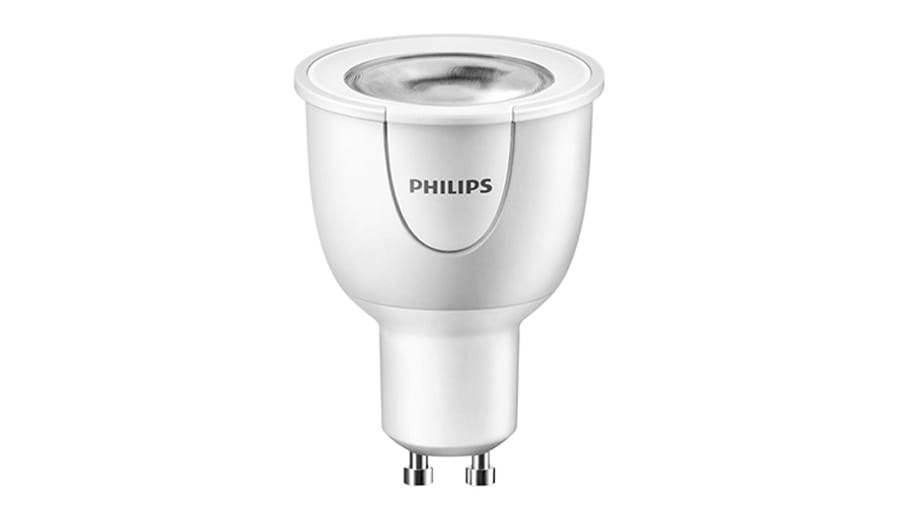 Hier eine Philips Hue-Lampe für die G10-Fassung.