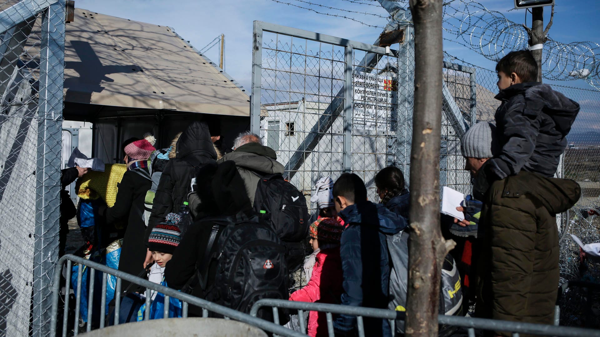 Mazedonien hatte am Mittwoch seine Grenze zu Griechenland geschlossen.