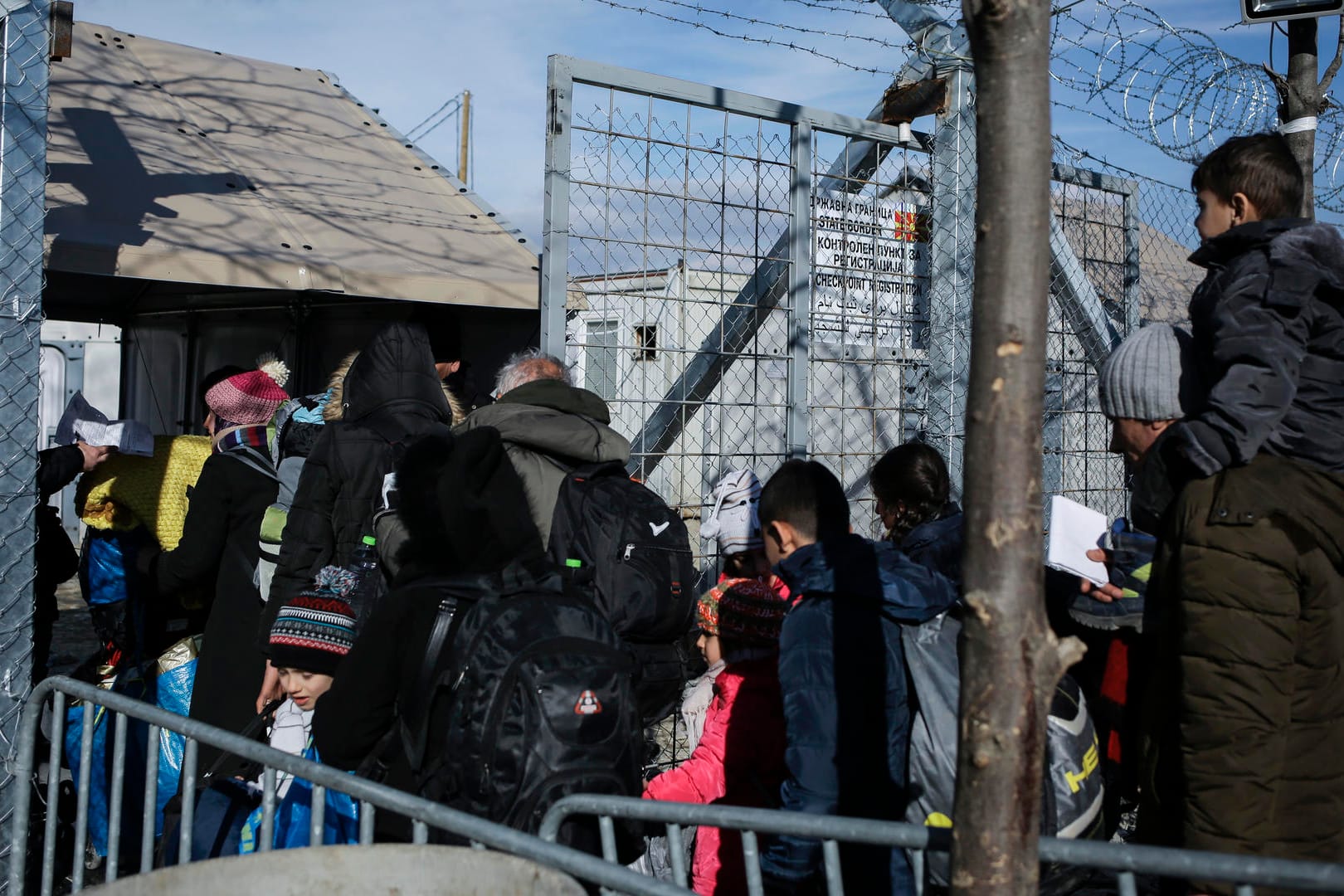 Mazedonien hatte am Mittwoch seine Grenze zu Griechenland geschlossen.